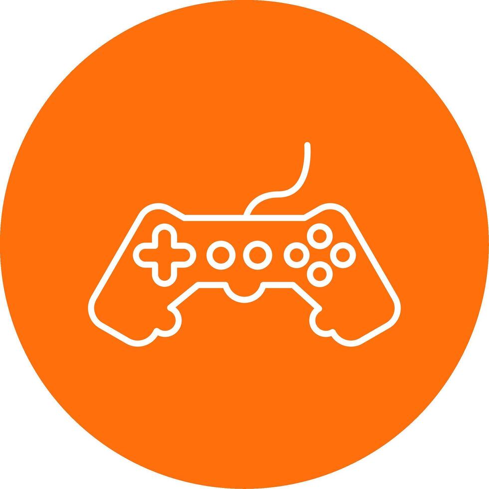 Game Line Circle color Icon vector