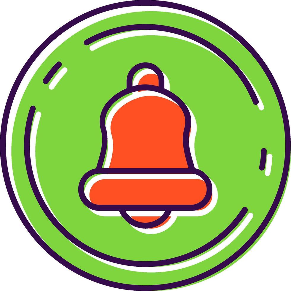 Notification Filled Icon vector