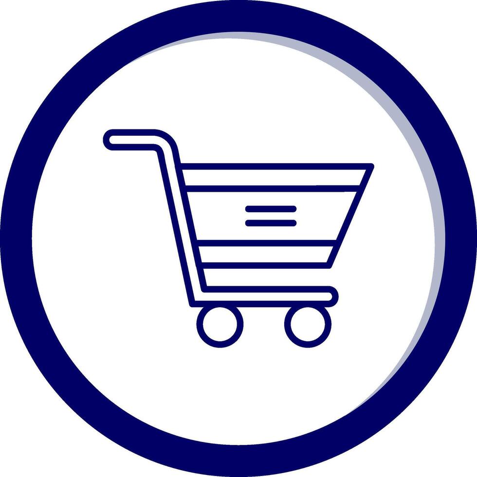 icono de vector de carrito de compras