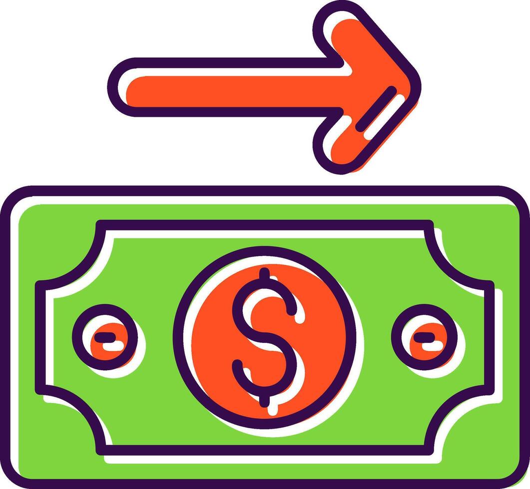 Payment Filled Icon vector