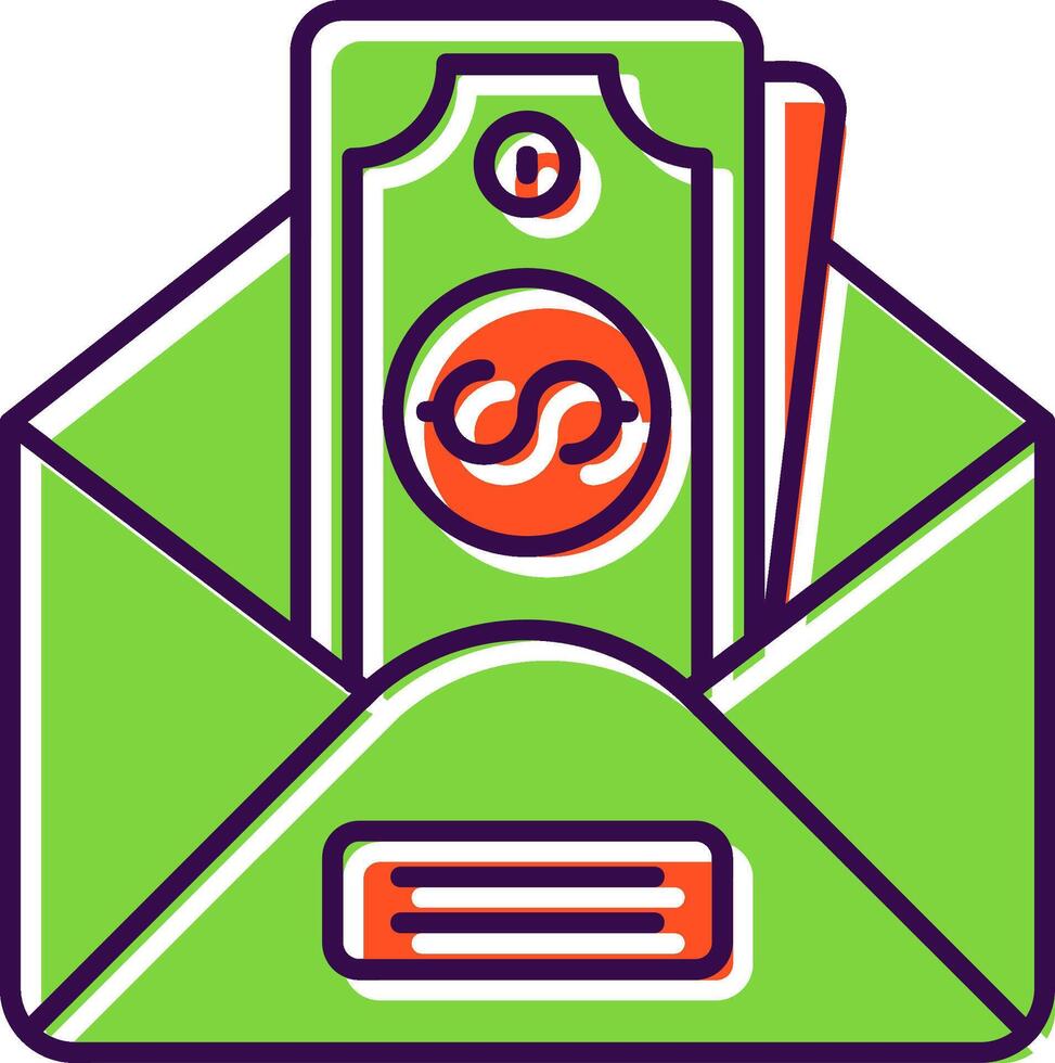 Envelope Filled Icon vector
