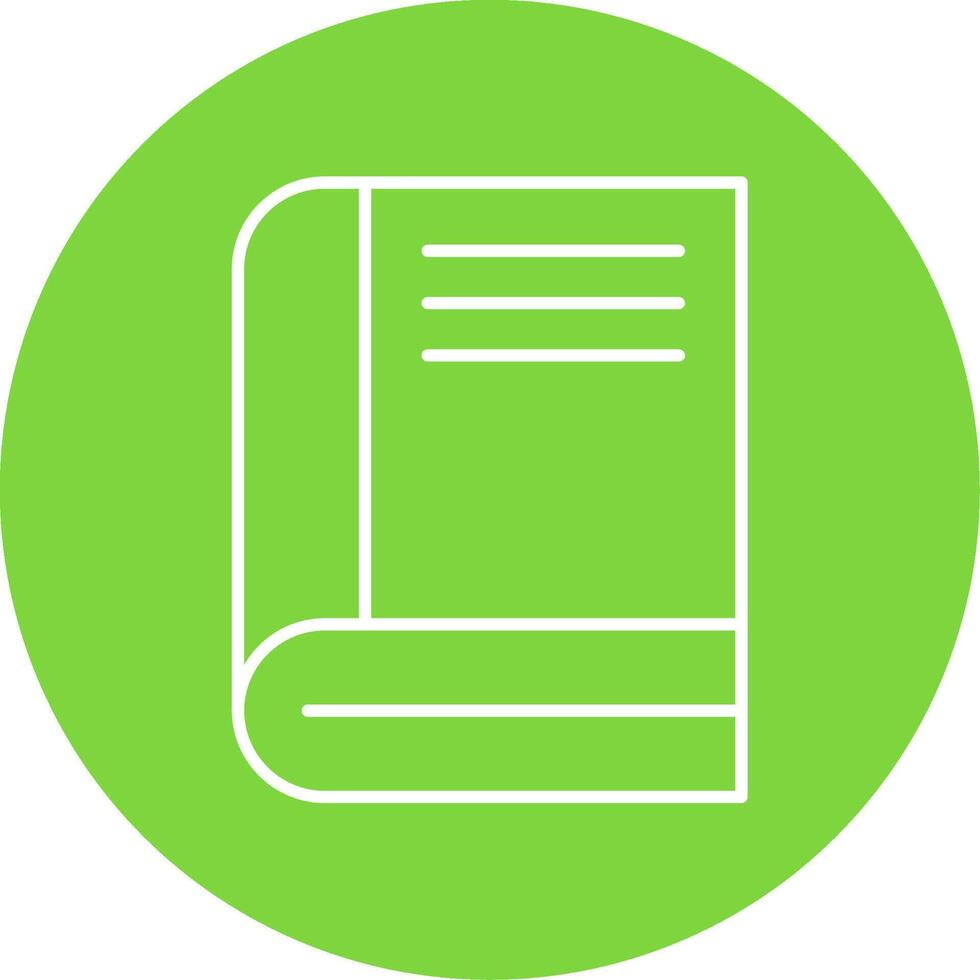 Book Line Circle color Icon vector