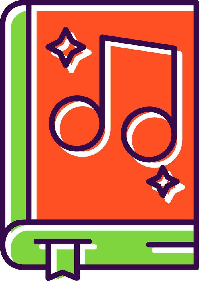 Music Filled Icon vector