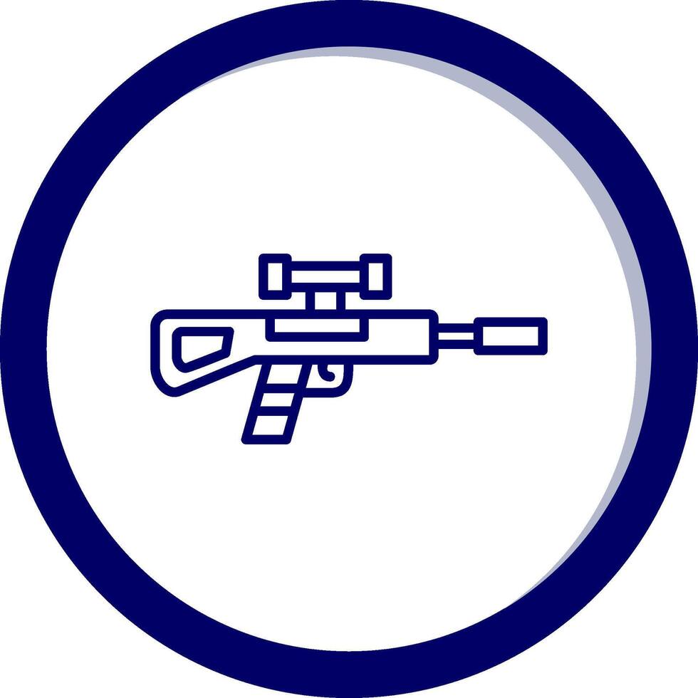 Sniper Rifle Vector Icon