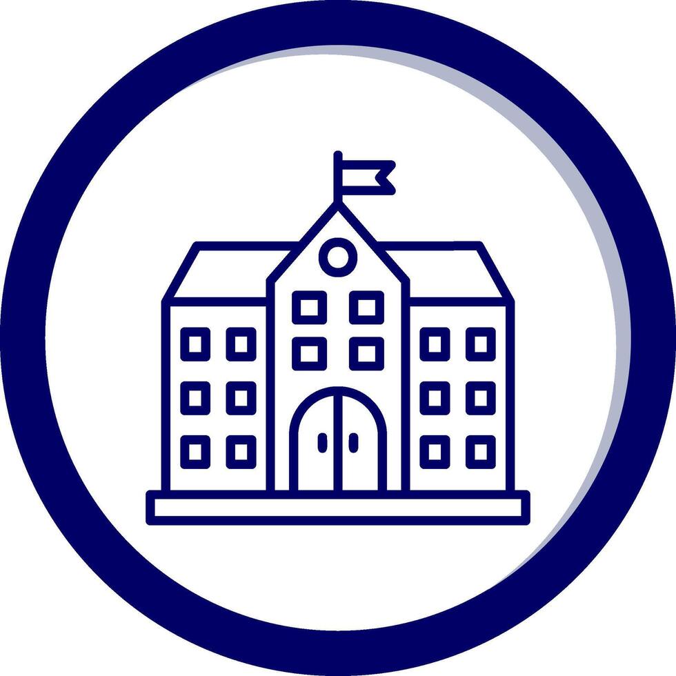 University Building Vector Icon