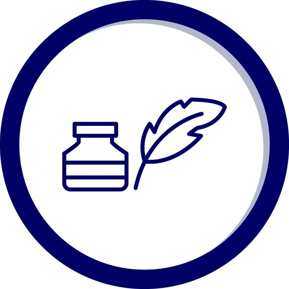 Quill And Ink Vector Icon