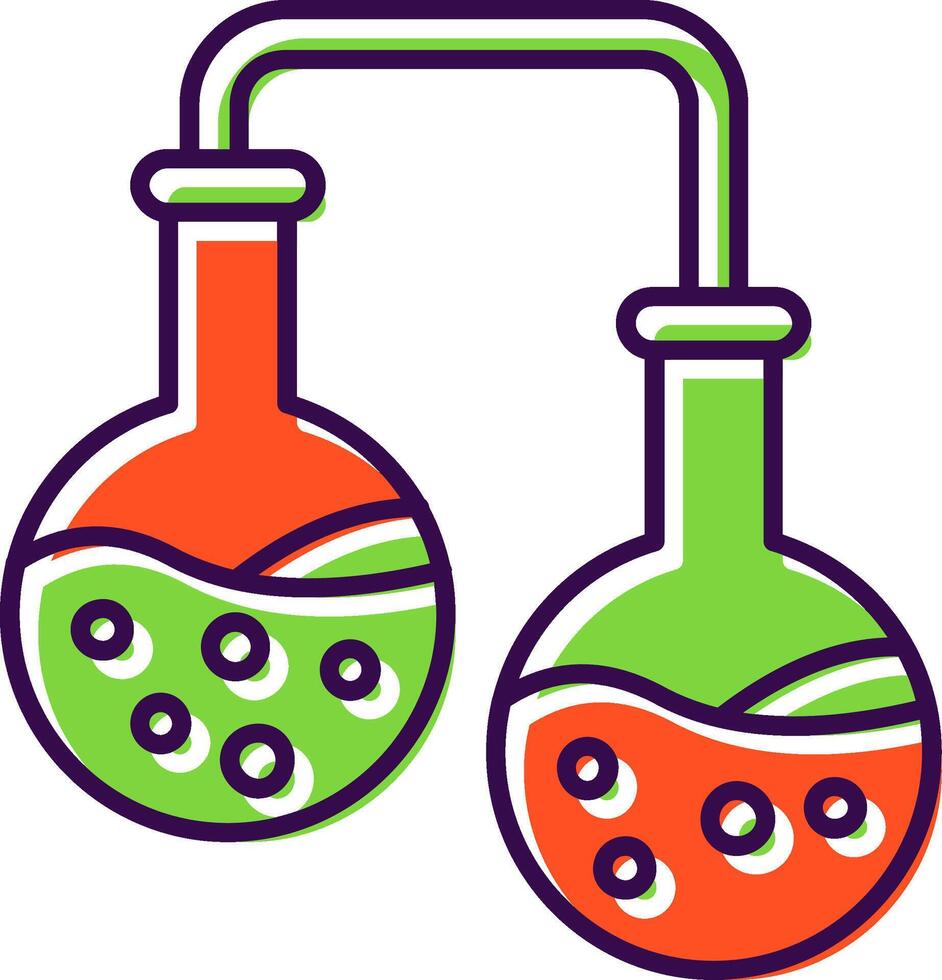 Experiment Filled Icon vector