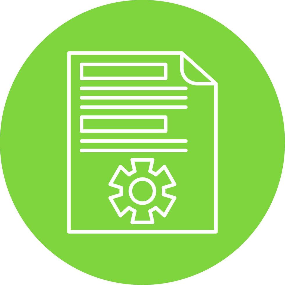 Project Management Line Circle color Icon vector