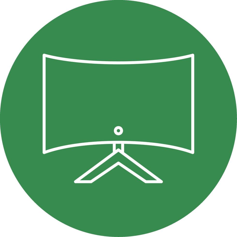 Computer Line Circle color Icon vector