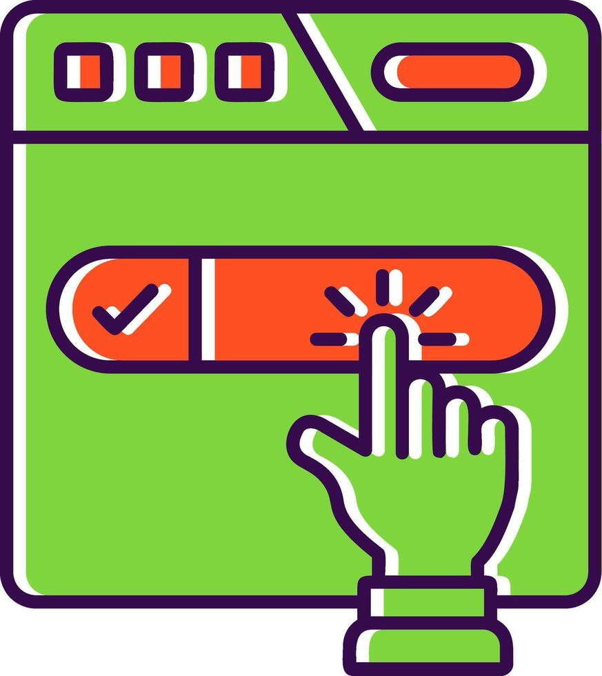 Subscribe Filled Icon vector