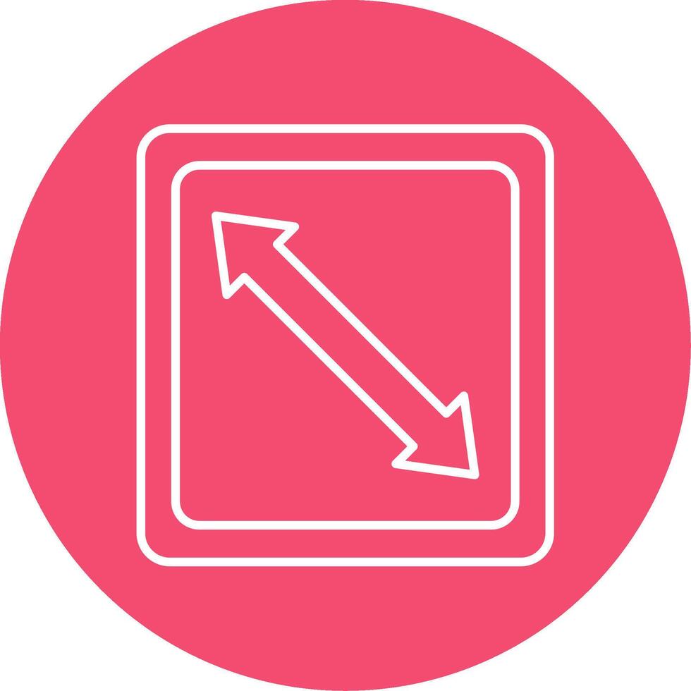 Right Down Line Circle color Icon vector