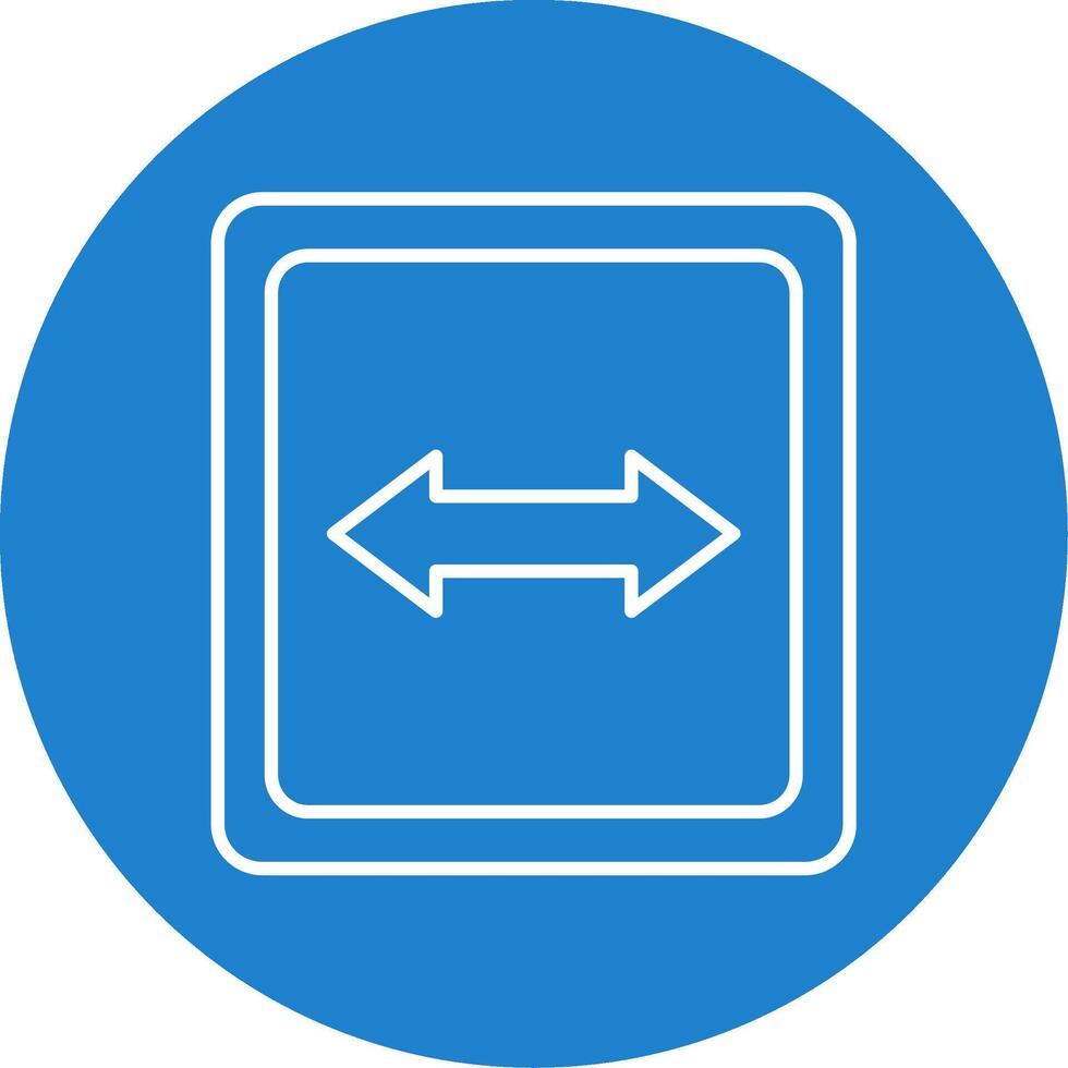 Opposite Line Circle color Icon vector