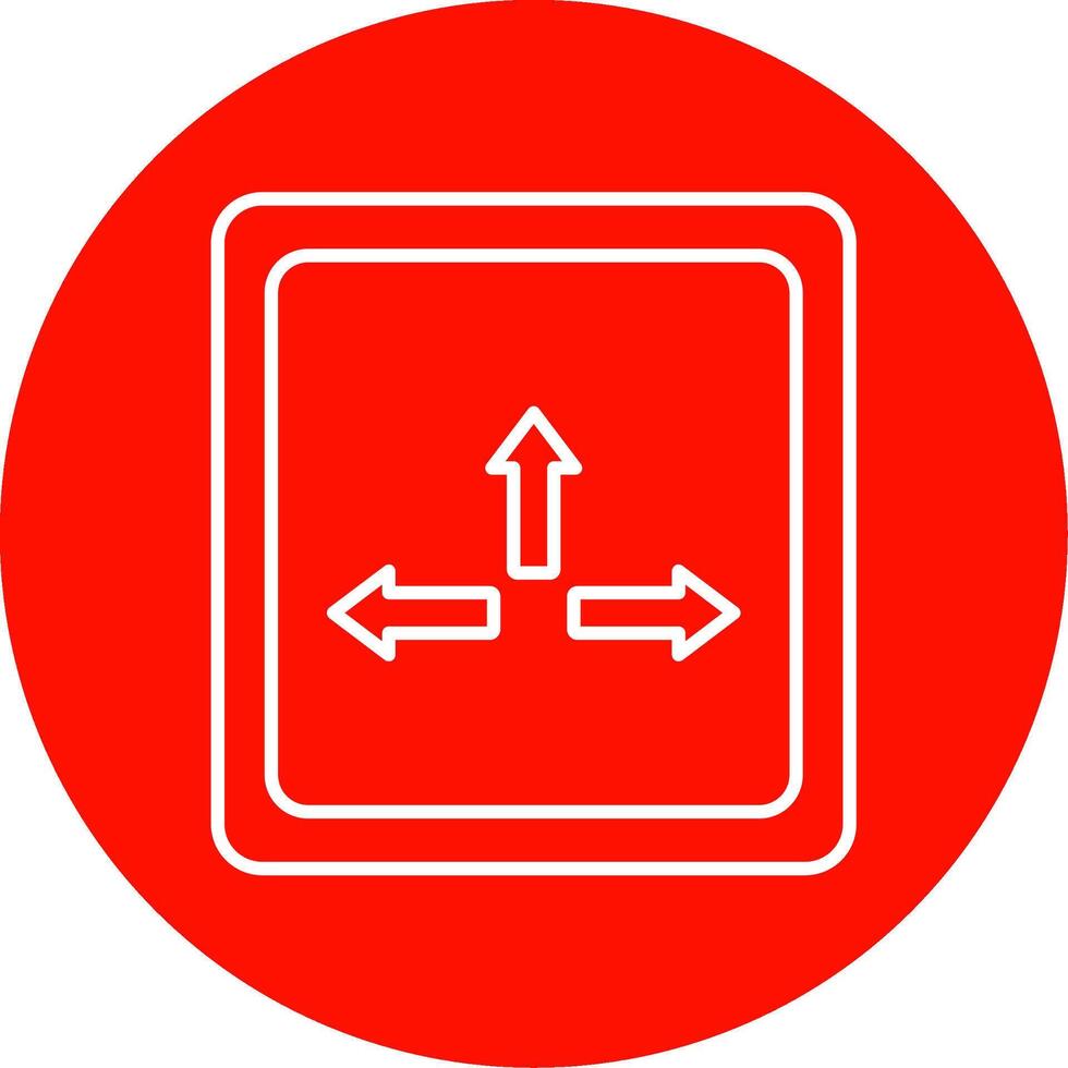 Resize Line Circle color Icon vector