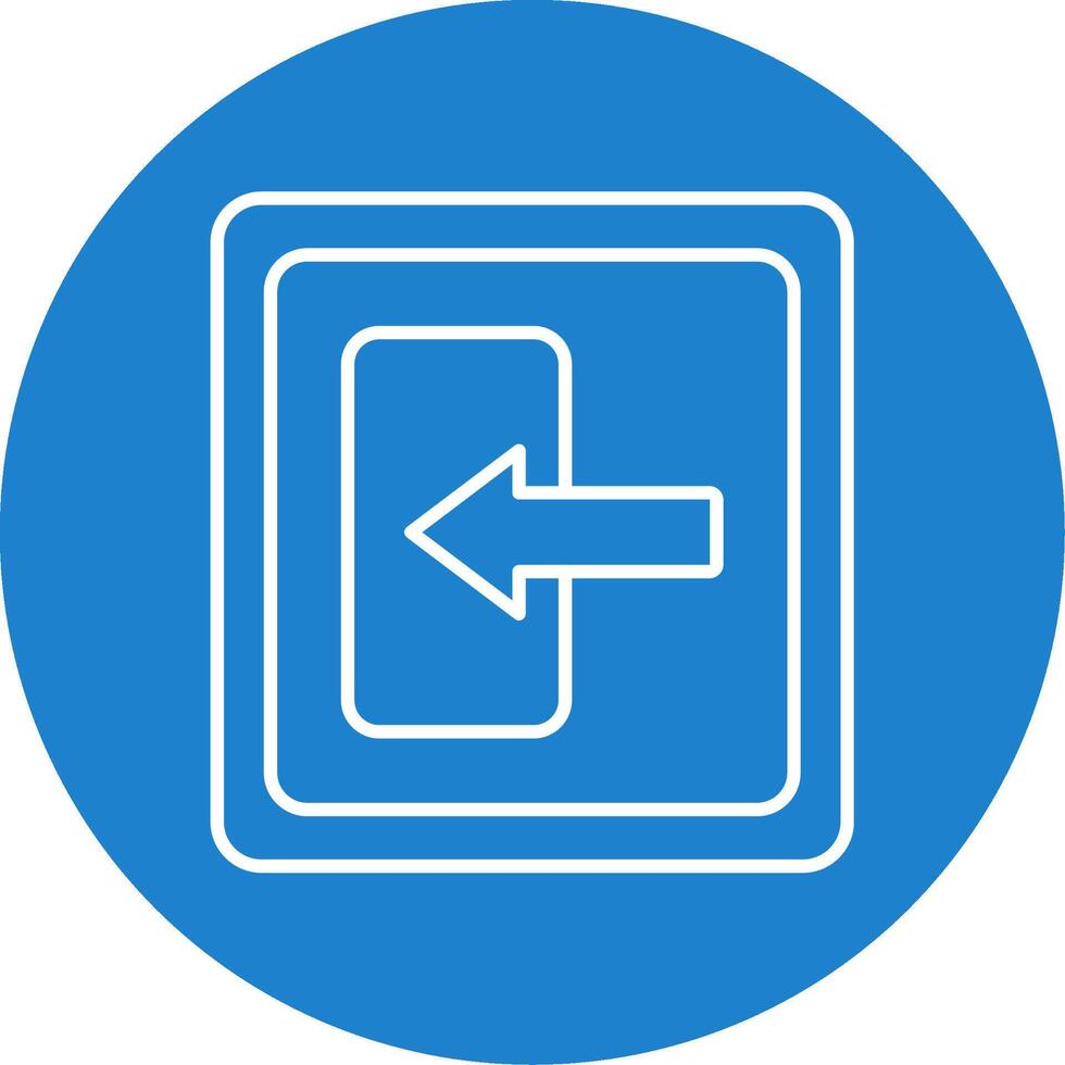 Log In Line Circle color Icon vector