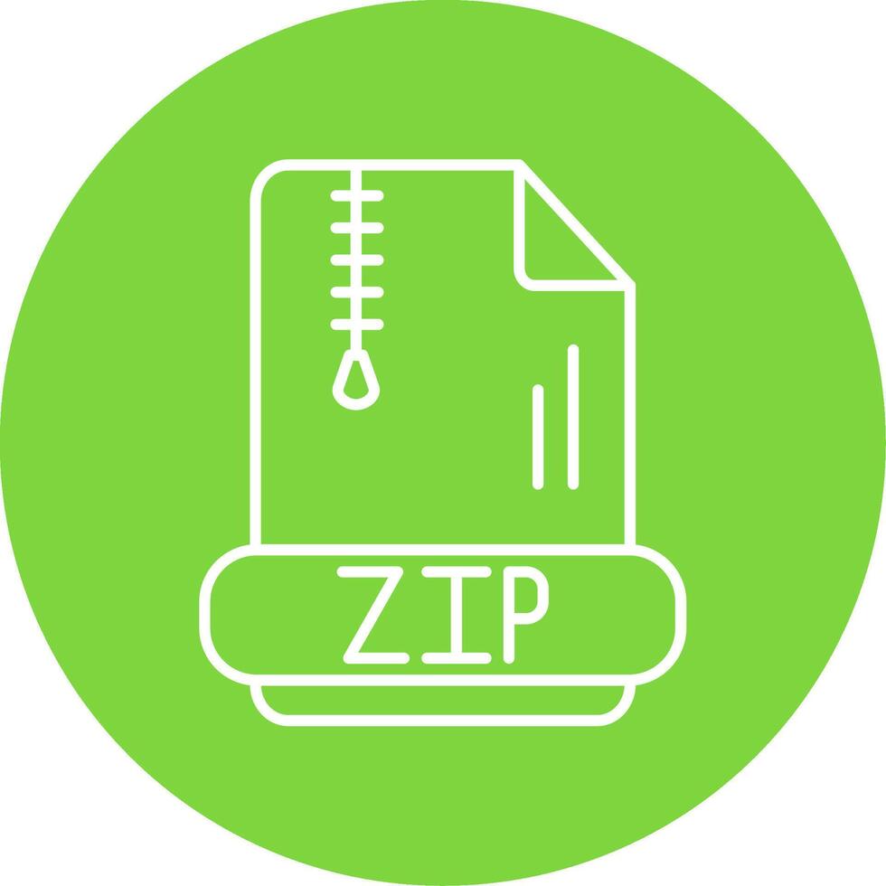 Zip Line Circle color Icon vector