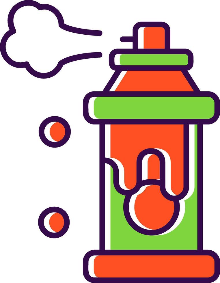 Spray Filled Icon vector