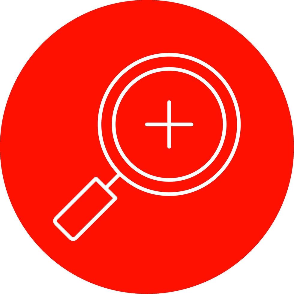 Zoom In Line Circle color Icon vector