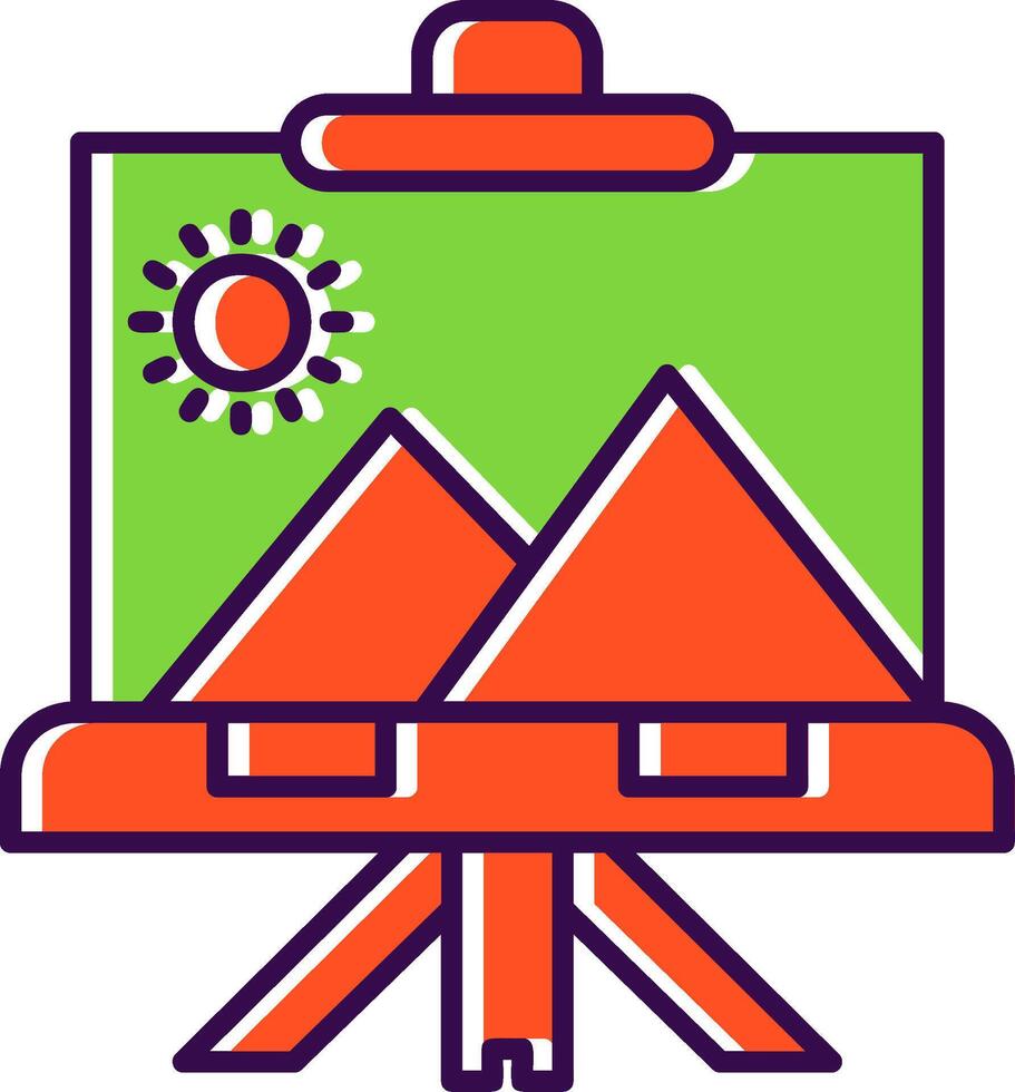 Canvas Filled Icon vector