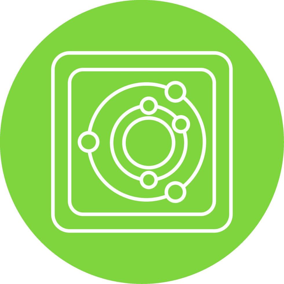 Radar Line Circle color Icon vector