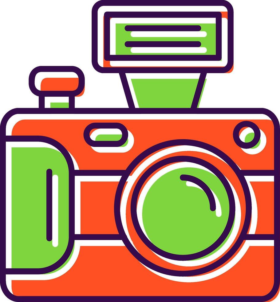 Camera Filled Icon vector