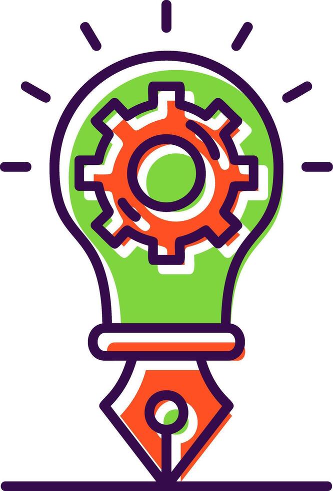 Creative idea Filled Icon vector