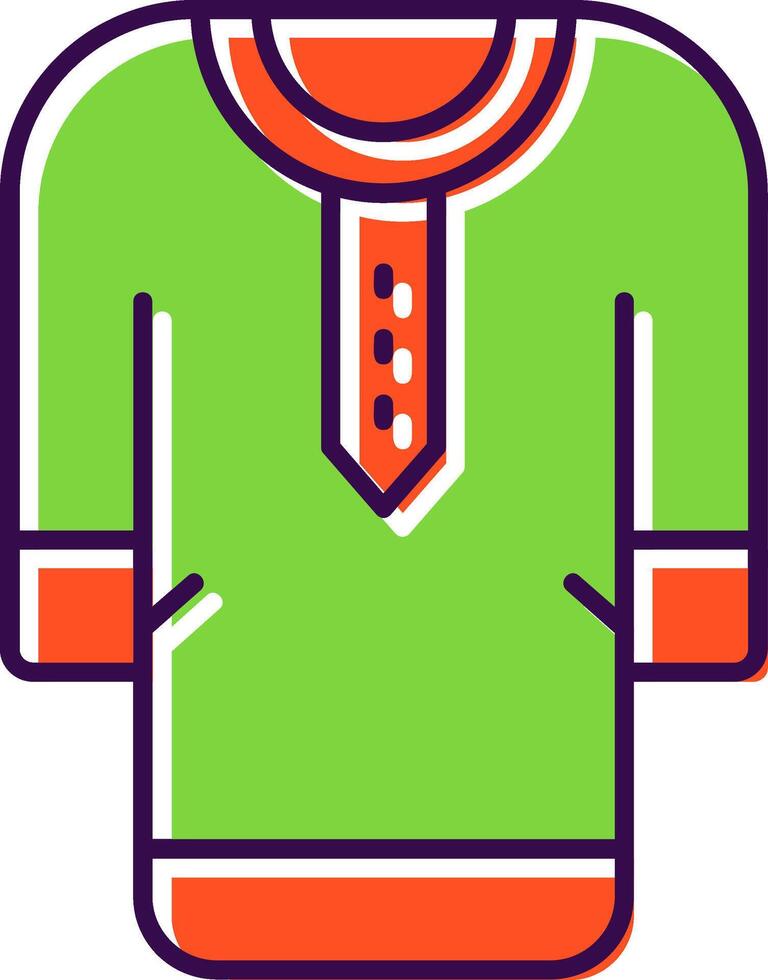 Clothes Filled Icon vector