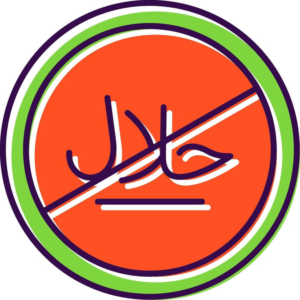 No Filled Icon vector