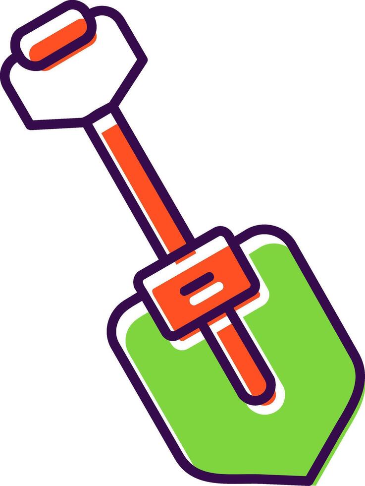 Shovel Filled Icon vector