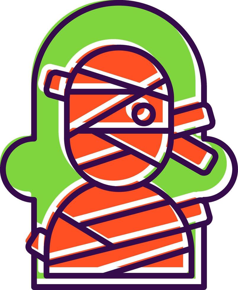 Mummy Filled Icon vector