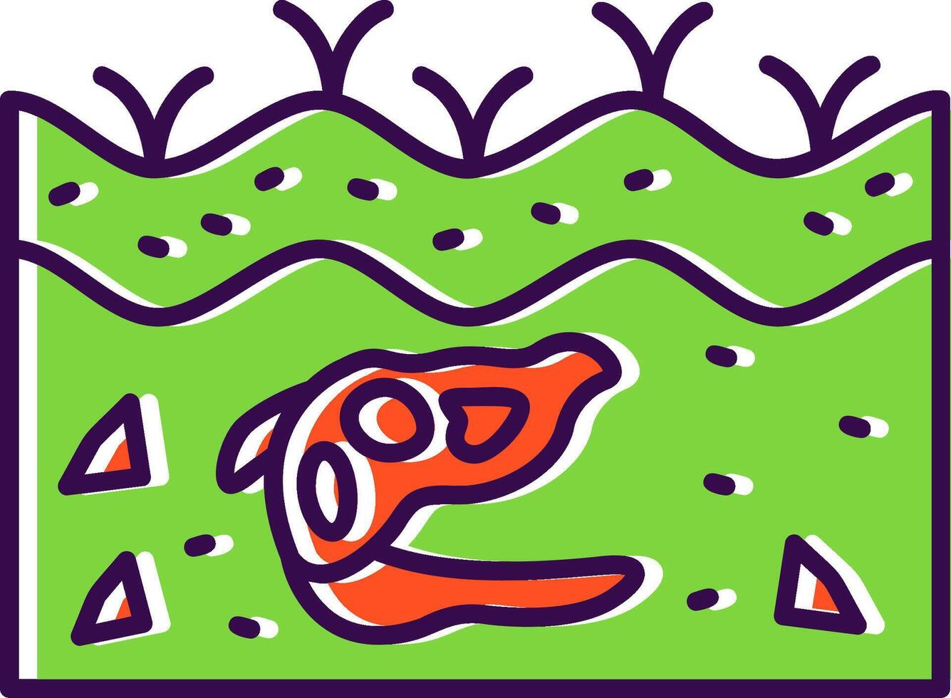 Fossil Filled Icon vector