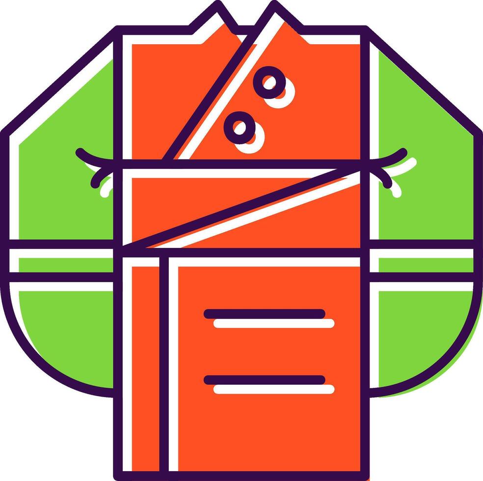Clothes Filled Icon vector