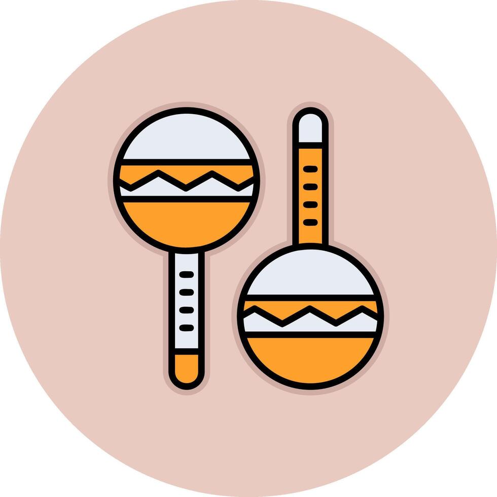 icono de vector de maracas