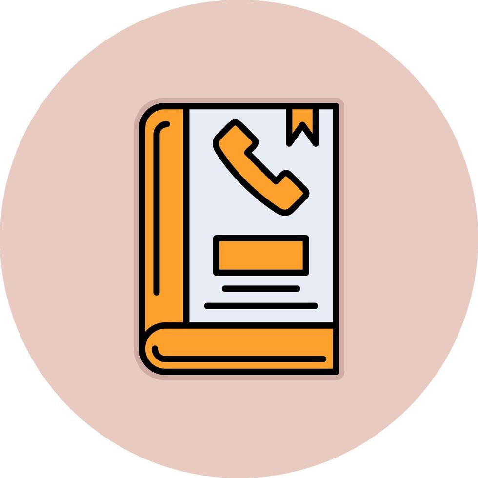 Phone Book Vector Icon