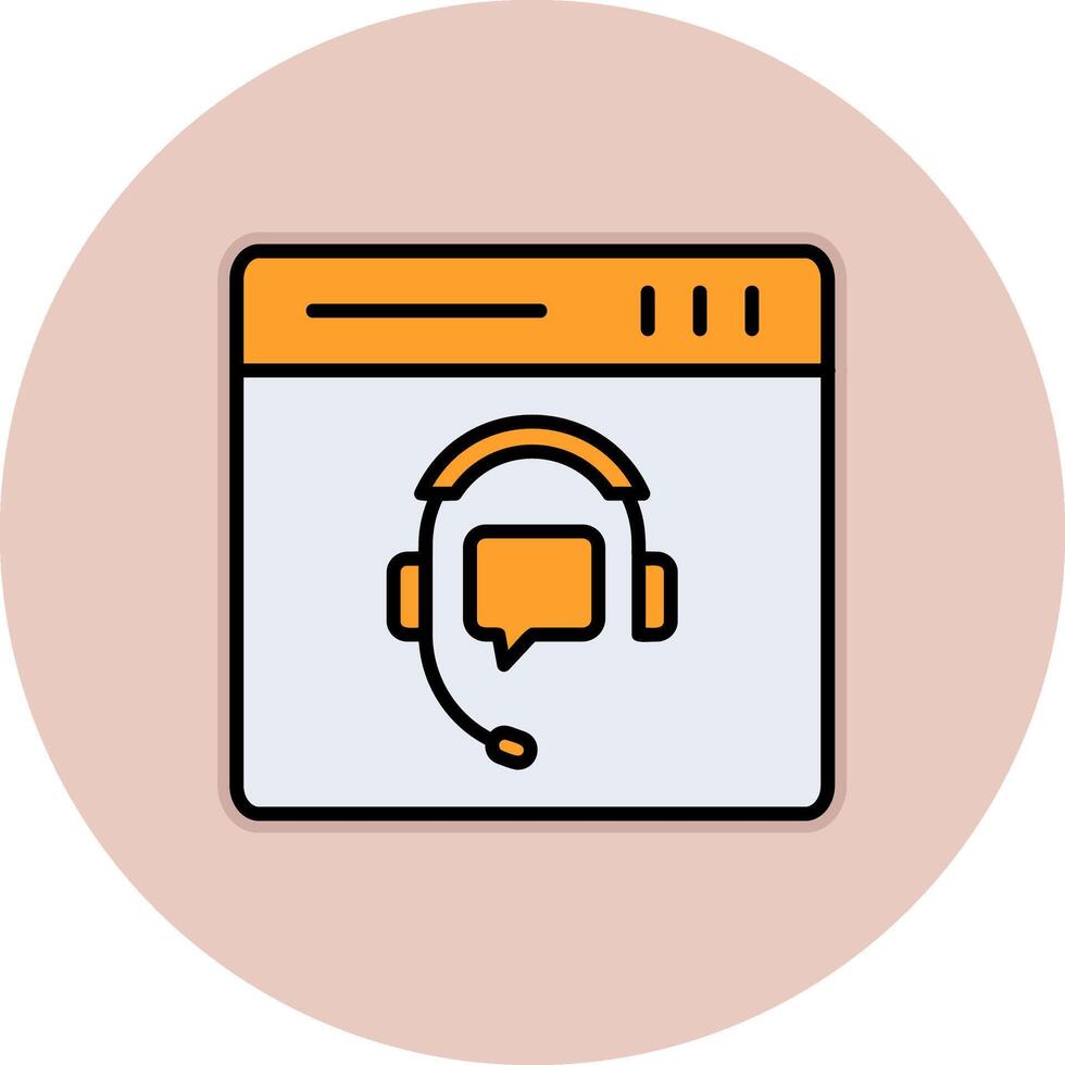 Online Support Vector Icon