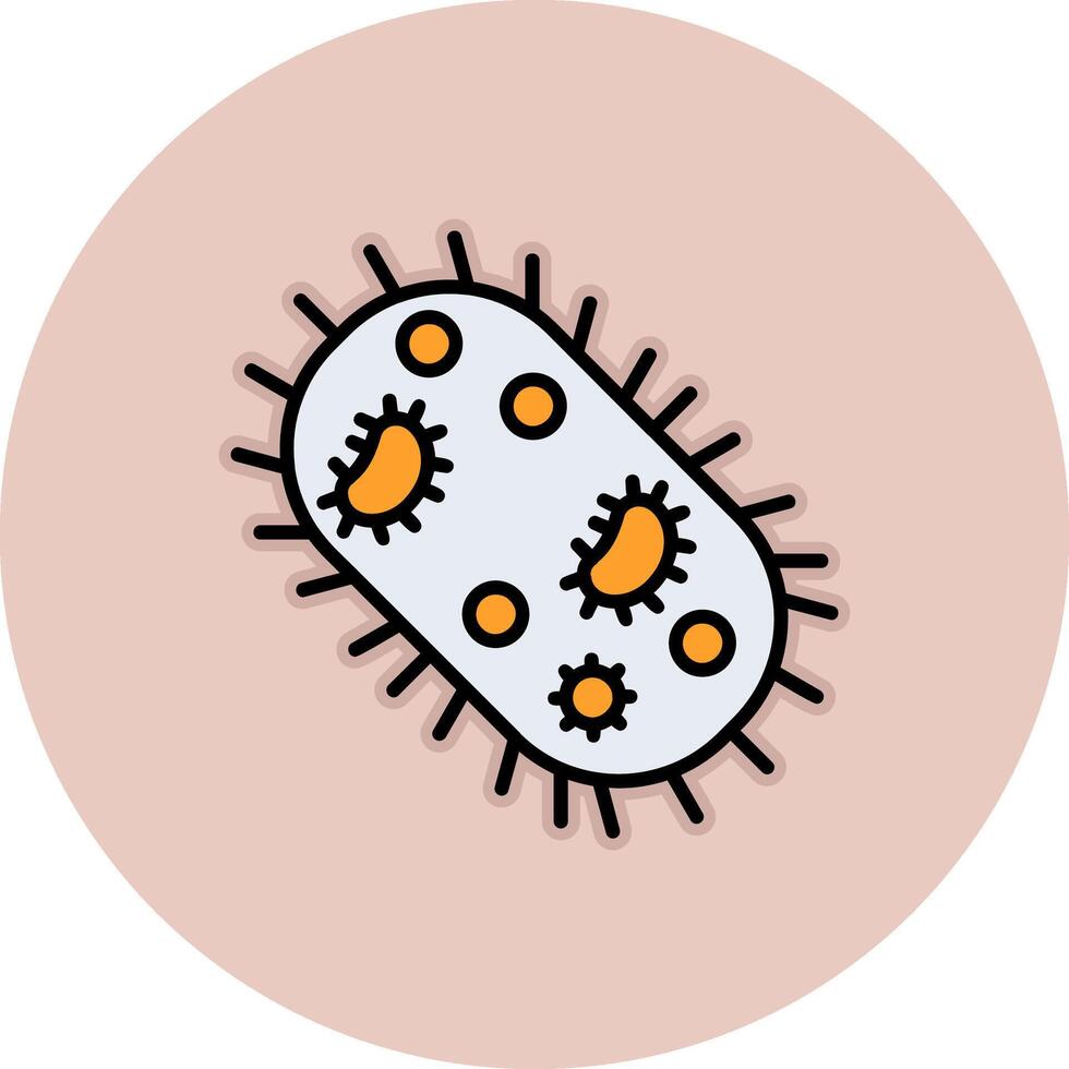 microorganismo vector icono