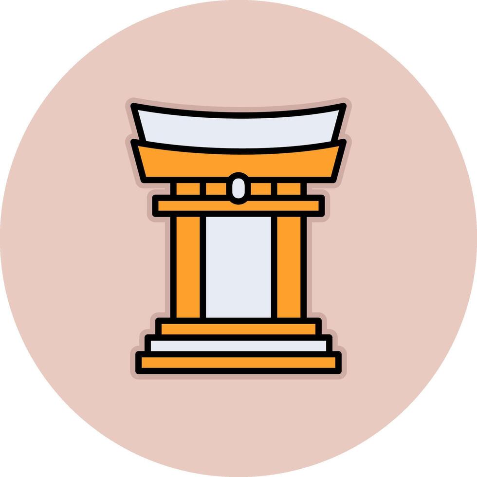 Torii Gate Vector Icon