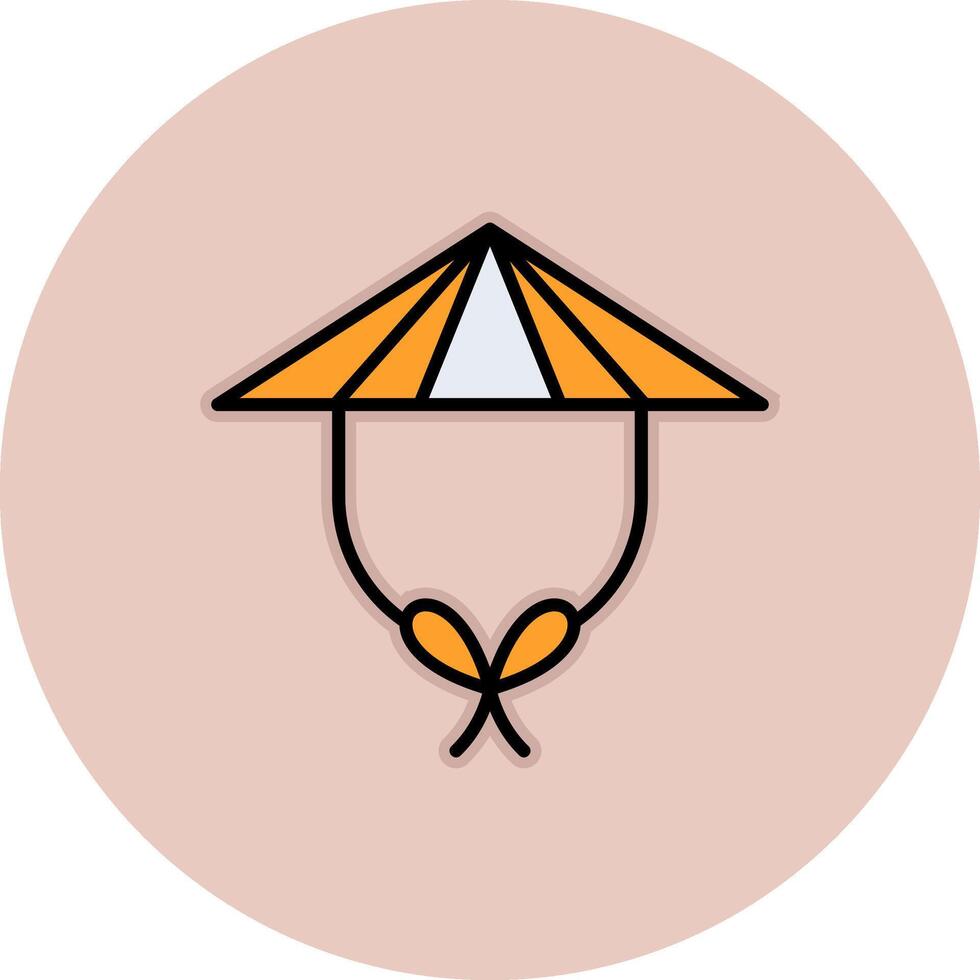 Chinese Hat Vector Icon