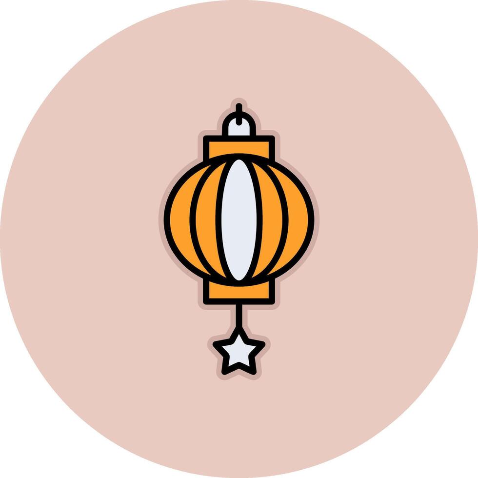 Chinese Lantern Vector Icon