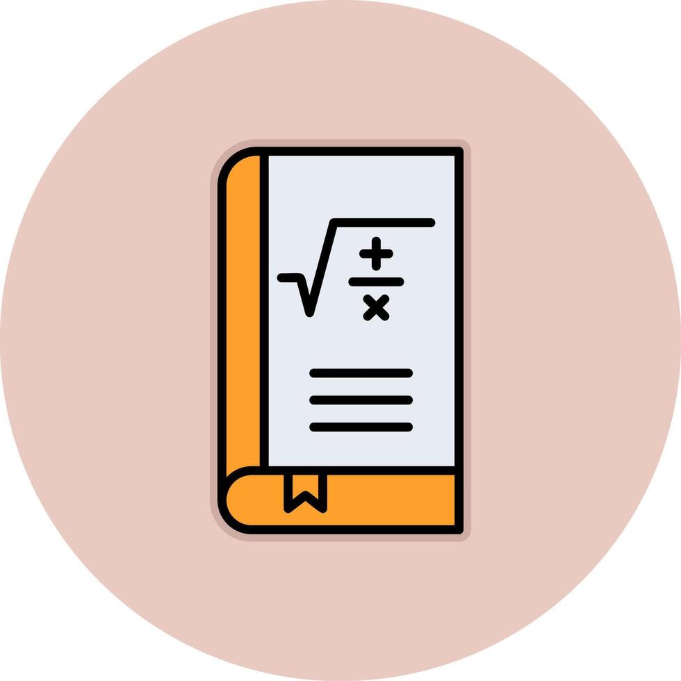 Maths Book Vector Icon