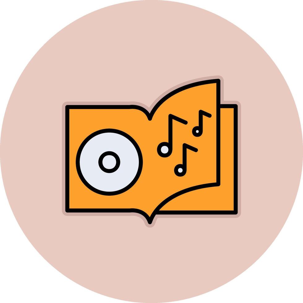 icono de vector de libro de audio