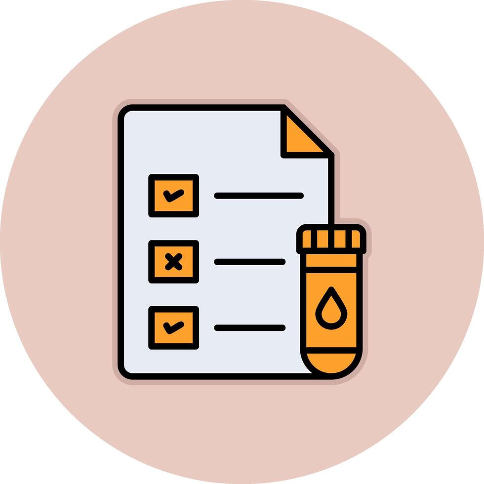 Medical Test Report Vector Icon