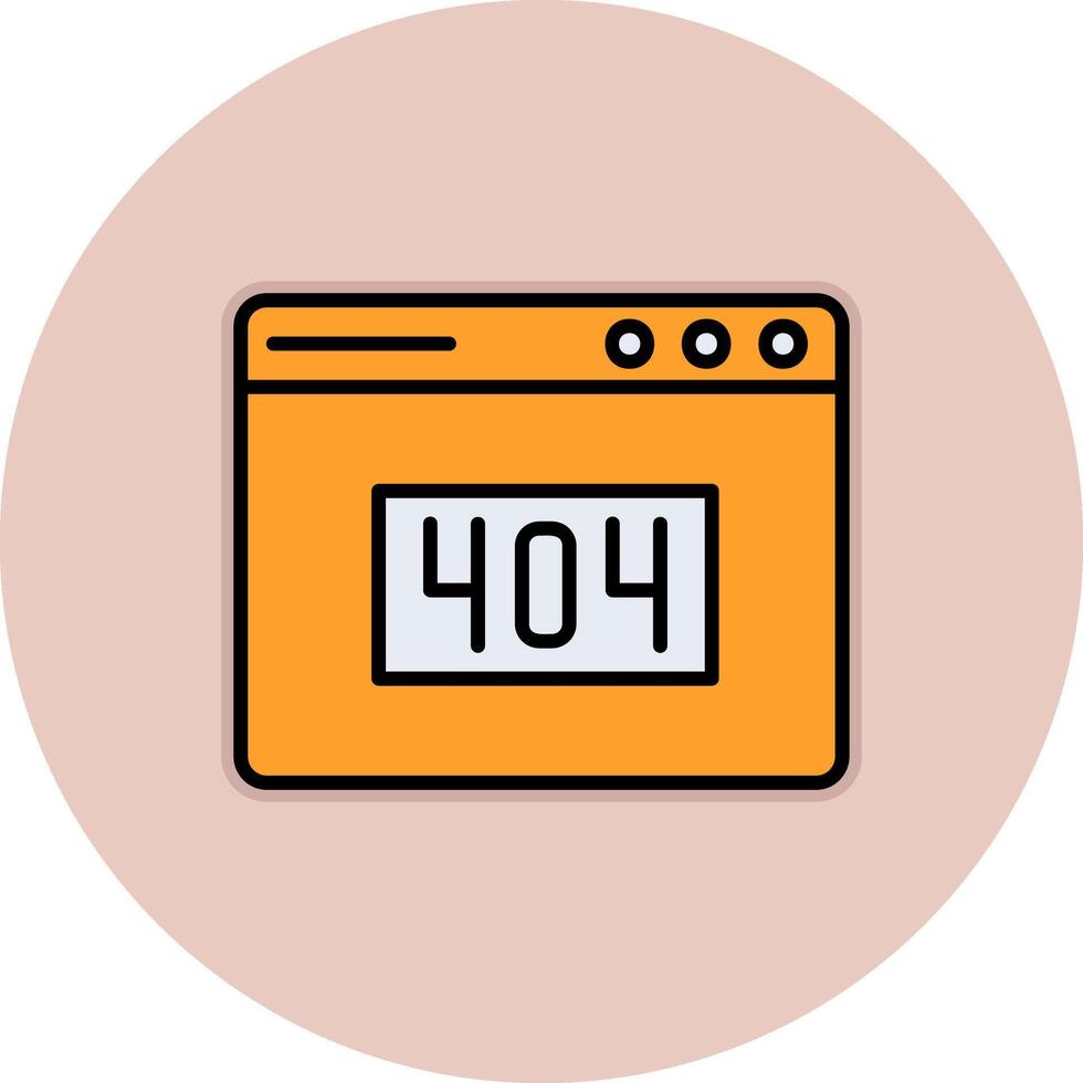 404 Error Vector Icon