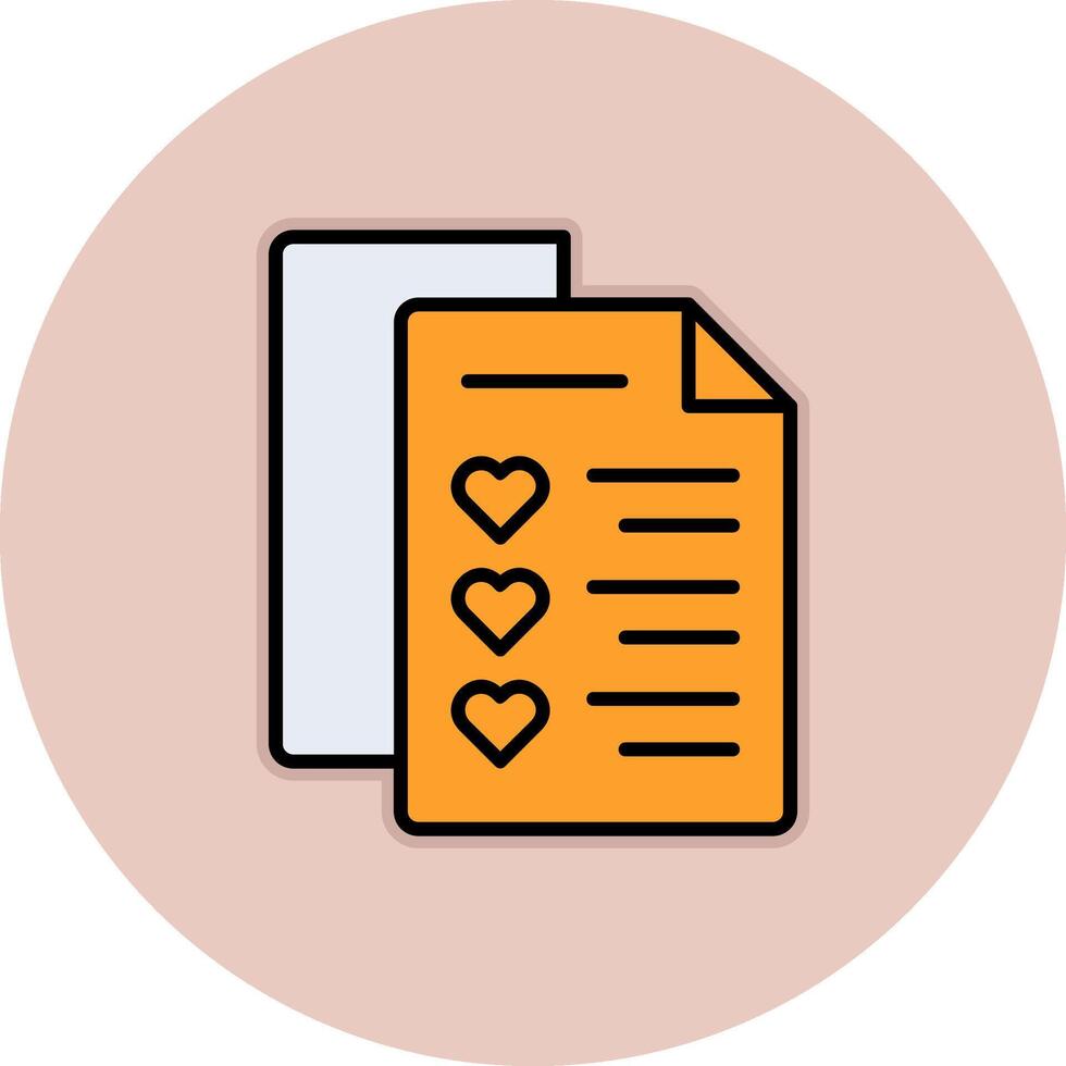 Wishlist Vector Icon