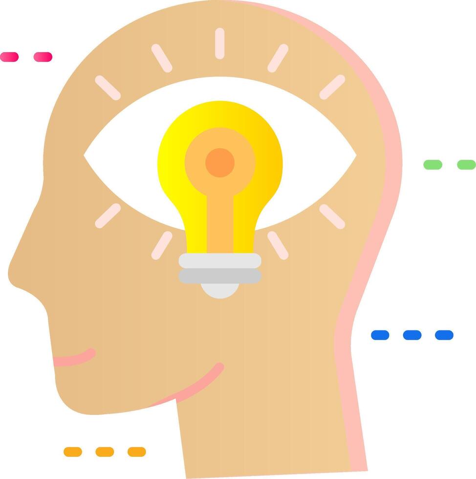 Visualization Flat Gradient Icon vector