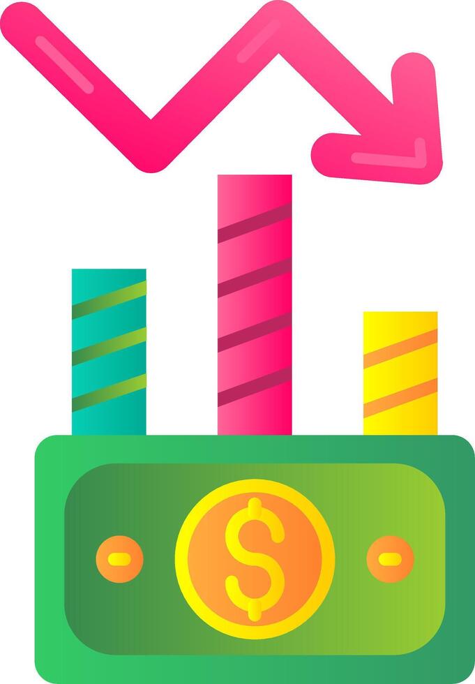 Stock Flat Gradient Icon vector