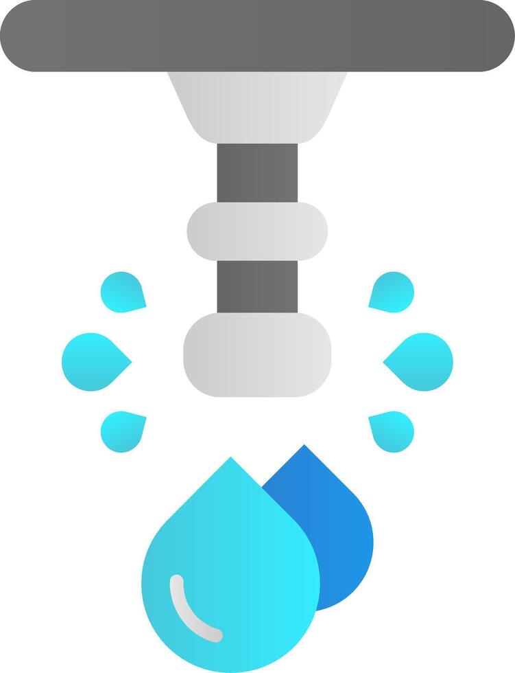 Water Flat Gradient Icon vector