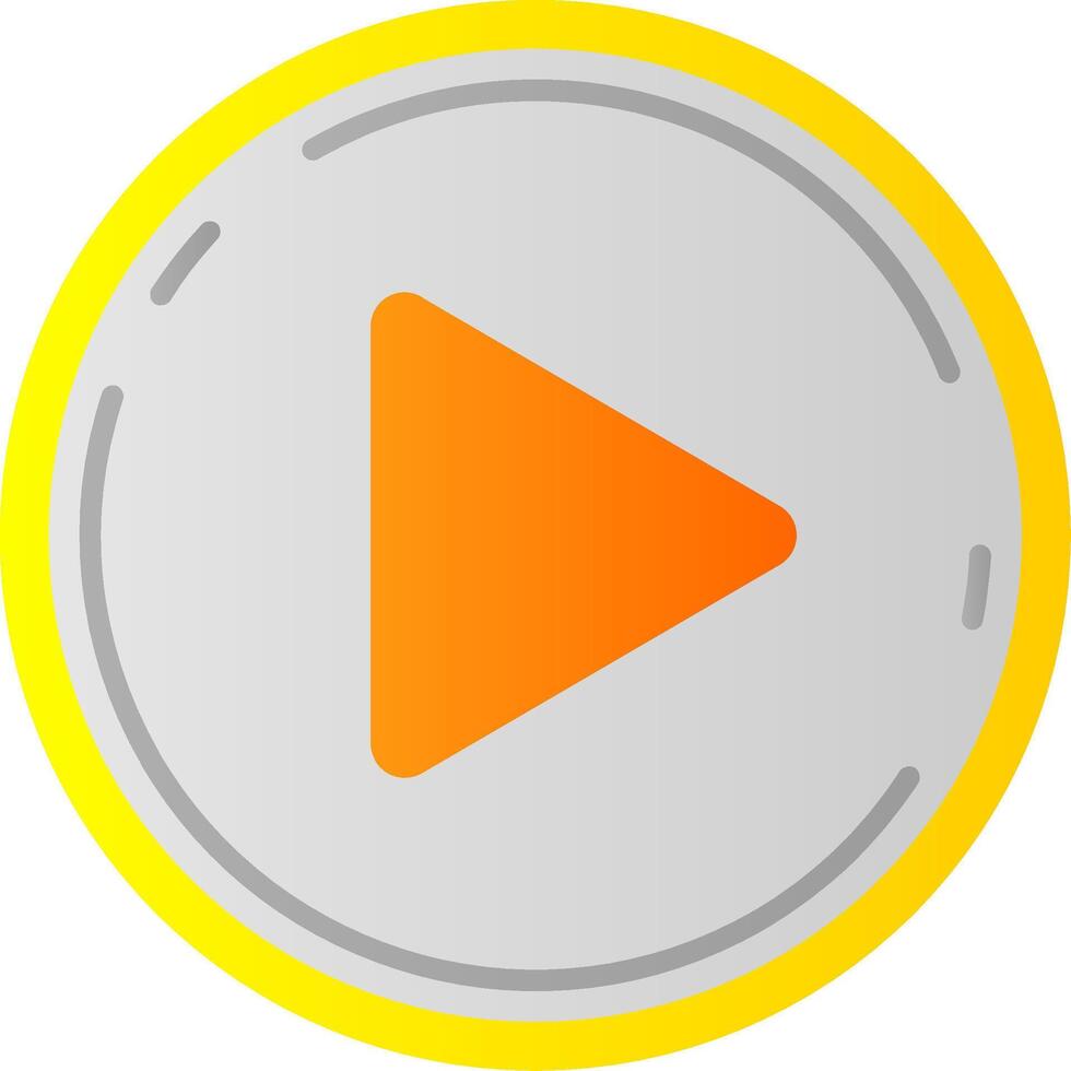 Play Flat Gradient Icon vector