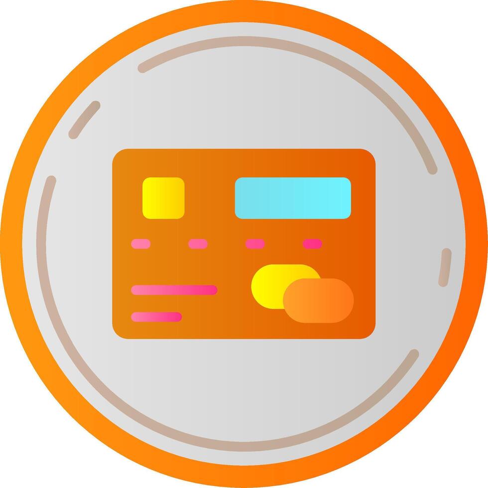 Pay Flat Gradient Icon vector