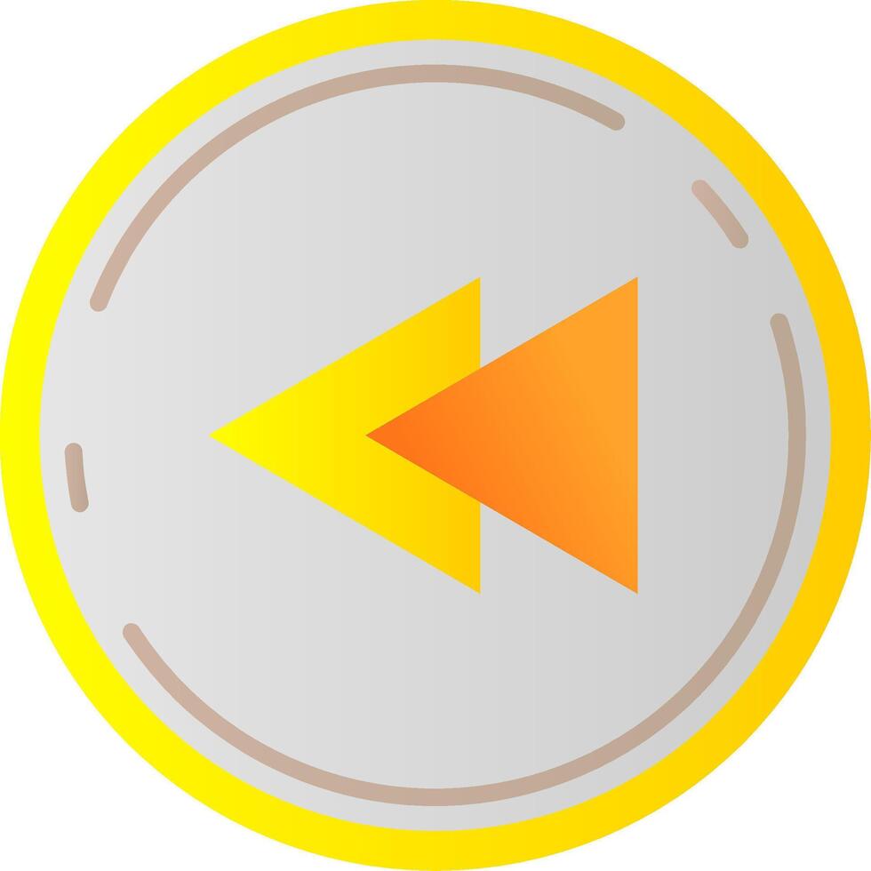Fast forward Flat Gradient Icon vector