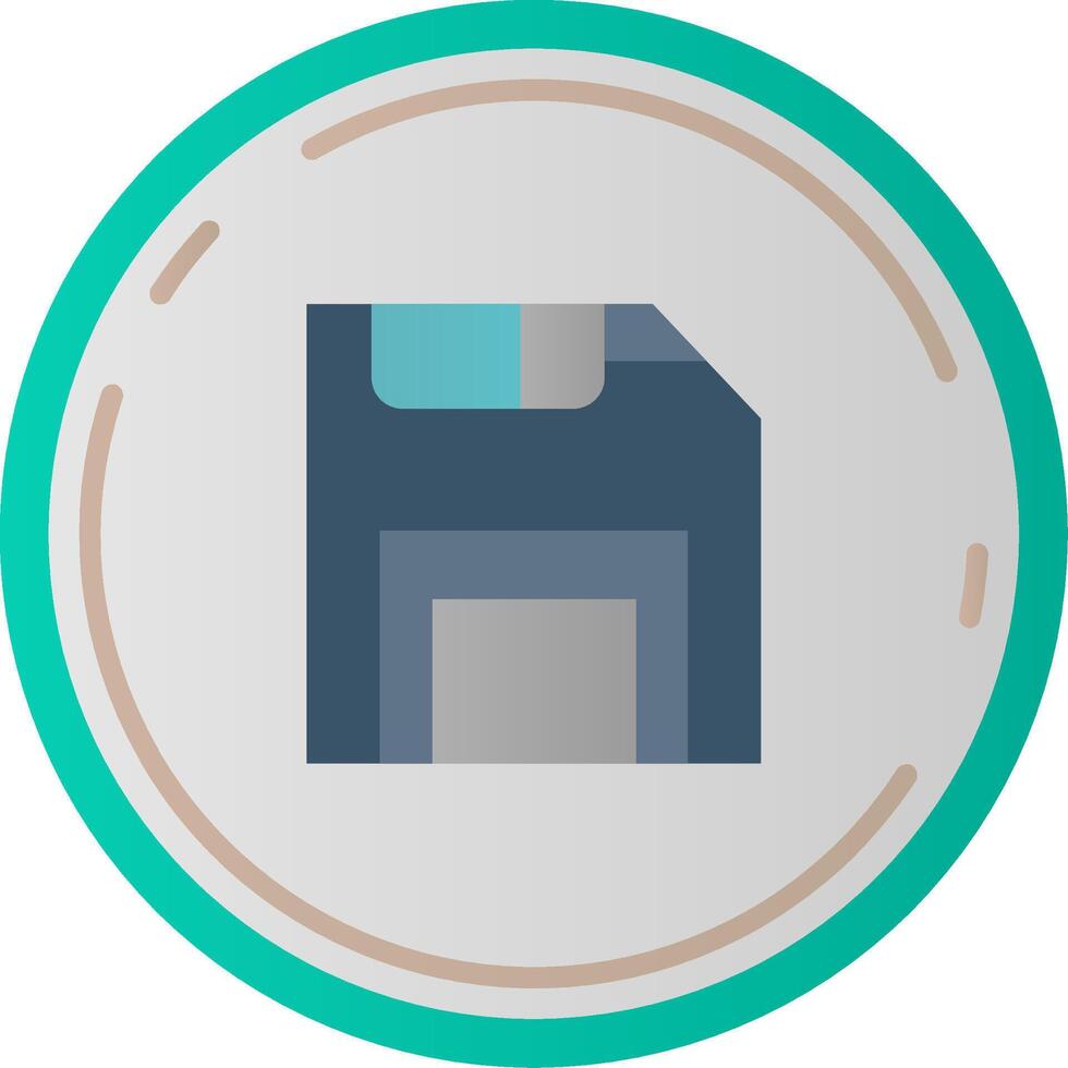 Save Flat Gradient Icon vector